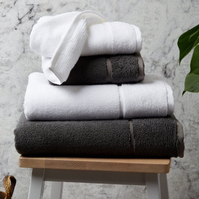 Panda Zero-Twist Bamboo Bath Towel Urban Grey