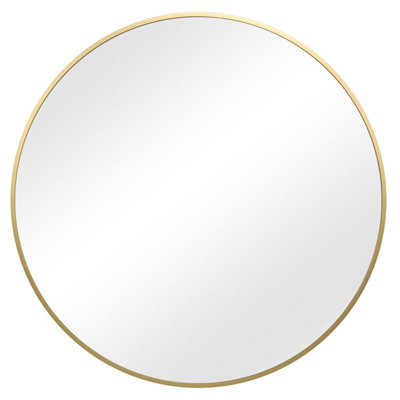 Pandora - Round Wall Mirror - 80x80 cm (Gold)