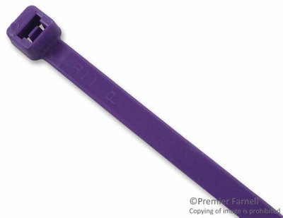 PANDUIT - Pan-Ty Cable Ties 4.8mm x 188mm Purple 100 Pack