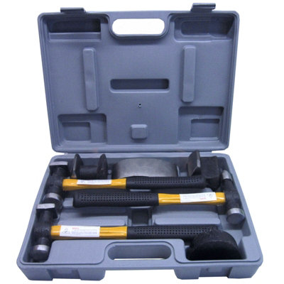 Panel Beating Hammers & Dollies / Body Repair Kit with Fibreglass