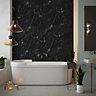 Panel Company Large Black Marble Shower Panel 1.0m x 2.4m