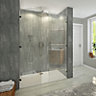 Panel Company Large Brushed Silver Shower Panel 1.0m x 2.4m