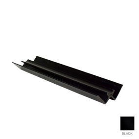 Panel Company PVC Black Internal Corner Trim For 1.0m x 2.4m x 10mm Shower Panel.