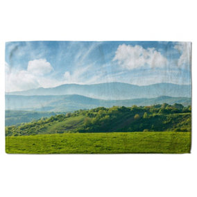 panorama of beautiful countryside of romania (Bath Towel) / Default Title