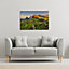 Panorama of Quiraing mountains sunset at Isle of Skye, Scottish highlands (Canvas Print) / 101 x 77 x 4cm