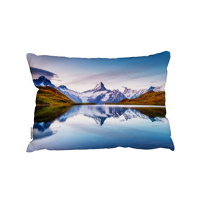 Panoramic View Of The Mt. Schreckhorn And Wetterhorn (Cushion) / 30cm x 45cm