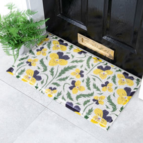 Pansy Pattern Doormat (70 x 40cm)