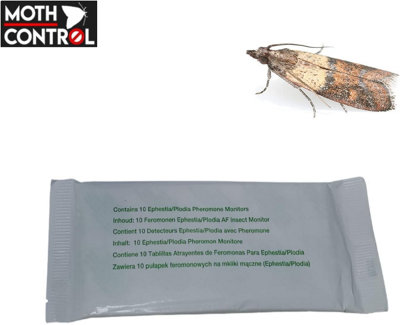 Pantry Moth Trap Refill Pads (10pk) Demi Diamond Sticky Pheromone Glue ...