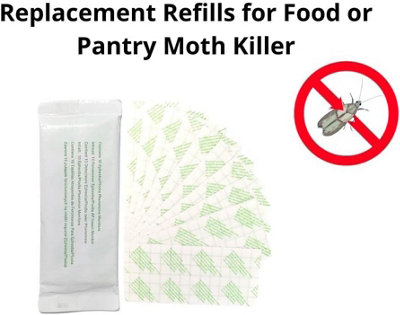 Pantry Moth Trap Refill Pads (10pk) Demi Diamond Sticky Pheromone Glue ...