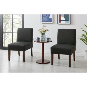 Paola Bistro Chairs & Side Table Set - Black
