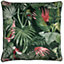 Paoletti Amazon Creatures Tropical Velvet Piped Cushion Cover
