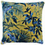 Paoletti Amazon Jungle Round Botanical Velvet Cushion Cover
