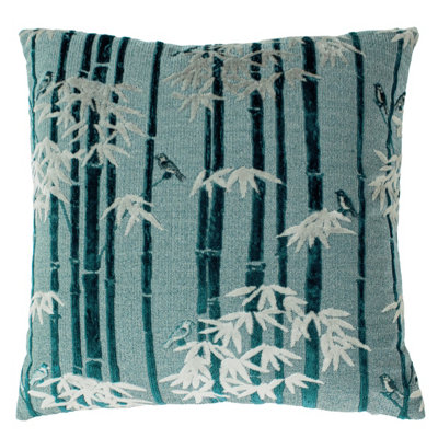 Paoletti Anji Velvet Jacquard Feather Filled Cushion