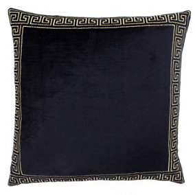 Paoletti Apollo Greek Inspired Embroidered Border Polyester Filled Cushion