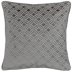 Paoletti Avenue Velvet Jacquard Cushion Cover