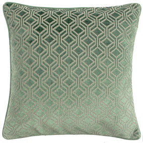 Paoletti Avenue Velvet Jacquard Cushion Cover