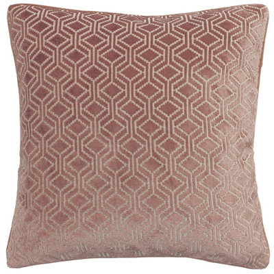 Paoletti Avenue Velvet Jacquard Feather Filled Cushion