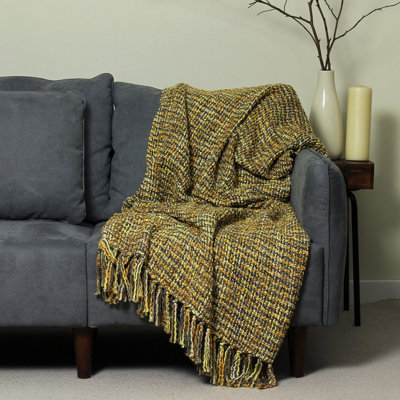 Paoletti Baoli Woven Fringed Throw DIY at B Q