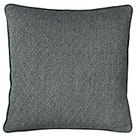 Paoletti Blenheim Geometric Piped Feather Filled Cushion