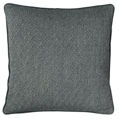 Paoletti Blenheim Geometric Piped Feather Filled Cushion