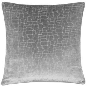 Paoletti Bloomsbury Cut Velvet Piped Cushion Cover