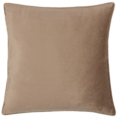 Paoletti Bloomsbury Soft Cut Velvet Piped Polyester Filled Cushion
