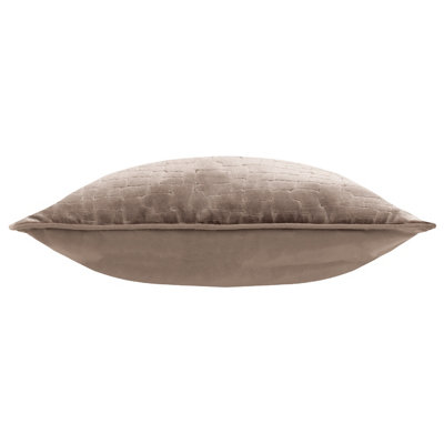 Paoletti Bloomsbury Soft Cut Velvet Piped Polyester Filled Cushion
