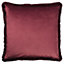 Paoletti Cahala Tropical Velvet Fringed Feather Filled Cushion