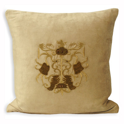 Paoletti Castle Bolsover Embroidered Feather Filled Cushion