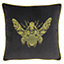 Paoletti Cerana Embroidered Velvet Polyester Filled Cushion