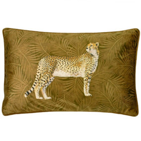 Paoletti Cheetah Forest Cushion Cover Gold (One Size)
