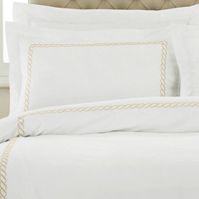 Paoletti Cleopatra 200 Thread Count Embroidered Oxford Pillowcase