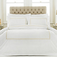 Paoletti Cleopatra Embroidered 100% Cotton Duvet Cover Set