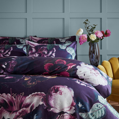 Paoletti Cordelia King Duvet Cover Set, Cotton, Multi
