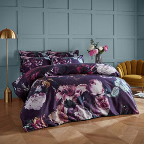 Paoletti Cordelia Super King Duvet Cover Set, Cotton, Multi