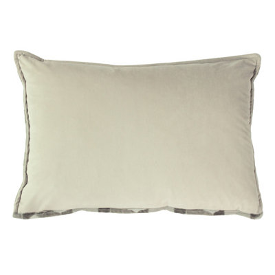 Paoletti Delano Velvet Jacquard Feather Filled Cushion