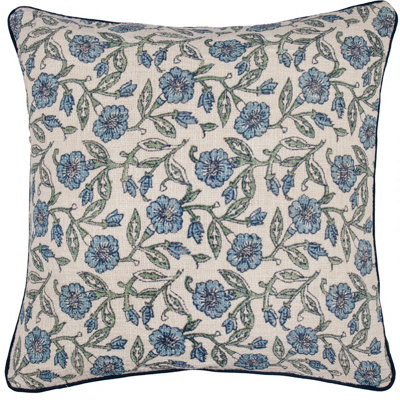 Paoletti Delphi Cuscino Imbottito In Velluto Jacquard - 45x45 Cm, Colore Blush, Con Retro In Lino - 3