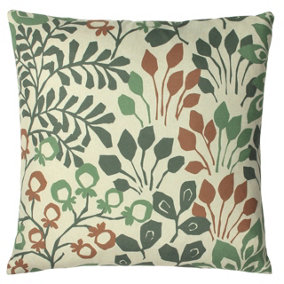 Paoletti Elowen Botanical Printed Polyester Filled Cushion