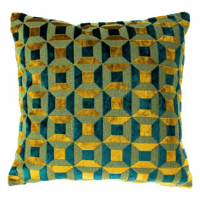 Paoletti Empire Geometric Jacquard Polyester Filled Cushion