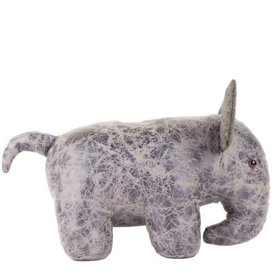 Paoletti Ernest Elephant Faux Leather Novelty Doorstop