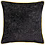 Paoletti Estelle Spotted Piped Cut Velvet Polyester Filled Cushion