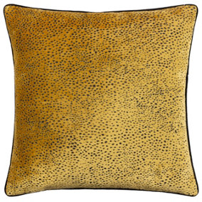 Paoletti Estelle Spotted Velvet Feather Filled Cushion