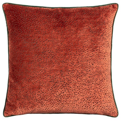 Paoletti Estelle Spotted Velvet Feather Filled Cushion