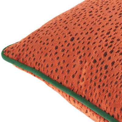 Paoletti Estelle Spotted Velvet Feather Filled Cushion