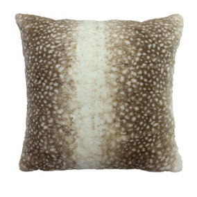 Paoletti Fawn Faux Fur Feather Filled Cushion