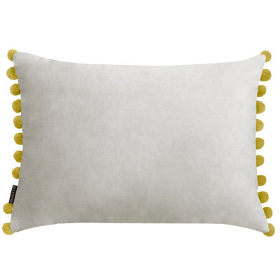 Paoletti Fiesta Velvet Pom-Pom Polyester Filled Cushion