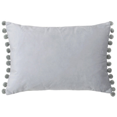 Paoletti Fiesta Velvet Pom-Pom Polyester Filled Cushion