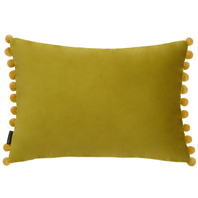 Paoletti Fiesta Velvet Pom-Pom Polyester Filled Cushion