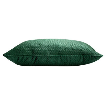 Paoletti Fodera Cuscino Fiesta - Finta Seta Teal/Bambù - Con Pon Pon - 35x50cm - 3
