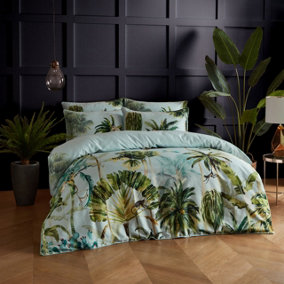 Paoletti Forsteriana Double Duvet Cover Set, Cotton, Multi
